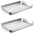 304 Stainless Steel Tray Set Dinnerware Serving Set Stainless Steel BBQ Sheet Tray